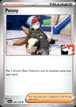 PENNY 183/198 PLAY! PRIZE PACK SERIES NON-HOLO Pokemon TCG - Image 1