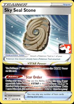 SKY SEAL STONE 143/159 PLAY! PRIZE PACK SERIES NON-HOLO RARE Pokemon TCG - Image 1