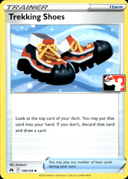 TREKKING SHOES 145/159 PLAY! PRIZE PACK SERIES NON-HOLO Pokemon TCG - Image 1