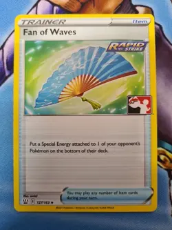 Fan of Waves 127/163 Non Holo Play Prize Pack Series 1 Pokemon - Image 1