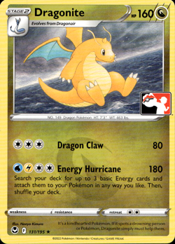 DRAGONITE 131/195 PLAY! PRIZE PACK SERIES NON-HOLO RARE Pokemon TCG - Image 1