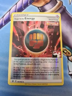 Single Strike Energy 141/163 Play! Prize pack Series Holo Pokemon - Image 1