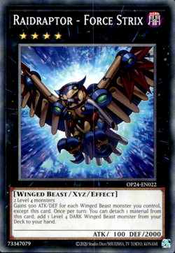 RAIDRAPTOR - FORCE STRIX OP24-EN022 COMMON YuGiOh - Image 1