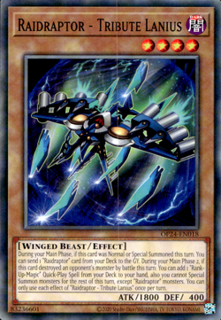 RAIDRAPTOR - TRIBUTE LANIUS OP24-EN018 COMMON YuGiOh - Image 1