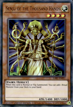 SENJU OF THE THOUSAND HANDS LART-EN057 ULTRA RARE UNSEALED LP YuGiOh - Image 1