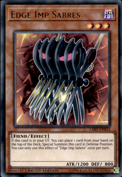 EDGE IMP SABRES LART-EN015 ULTRA RARE UNSEALED LP YuGiOh - Image 1