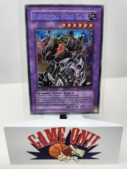 YuGiOh Elemental Hero Gaia ANPR-EN099 1st Edition Secret Rare LP - Image 1