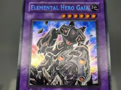 YuGiOh Elemental Hero Gaia ANPR-EN099 1st Edition Secret Rare LP - Image 2