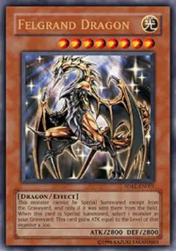 Felgrand Dragon - SDRL-EN001 - Ultra Rare - 1st Edition Near Mint Yugioh! Card - Image 1