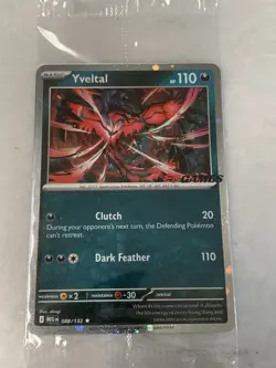 Pokemon TCG Mega Ev Yveltal EB Games Stamped RARE Promo Card 088/132 - SEALED! - Image 1