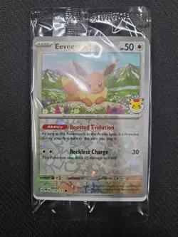 Eevee 074/131 Pokemon Day Stamped Promo Card 2025 - SEALED - Image 1