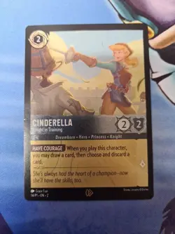 Cinderella Knight In Training 14/P1 EN Promotional Card Disney Lorcana Floodborn - Image 1