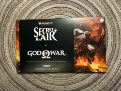 SECRET LAIR X GOD OF WAR GREED FOIL Edition MTG PlayStation Drop SEALED In Hand - Image 1