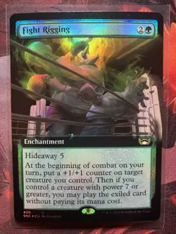 MTG Fight Rigging FOIL Extended Art Streets of New Capenna 430 Rare NM - Image 1