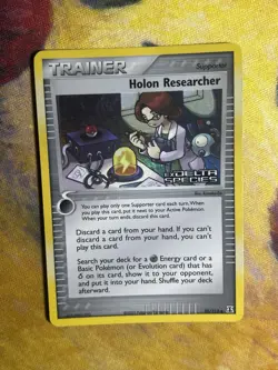 Holon Researcher 95/113 EX Delta Species Trainer Stamped Reverse Holo Pokemon LP - Image 2