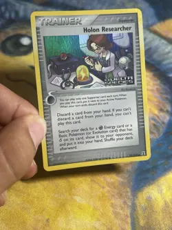Holon Researcher 95/113 EX Delta Species Trainer Stamped Reverse Holo Pokemon LP - Image 3