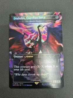 MTG Final Fantasy Diabolos, Guardian Force (Death's Shadow) - Foil promo - Image 1