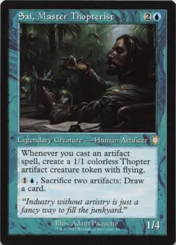 Sai, Master Thopterist (Retro Frame) R Commander: The Brothers' War 93 - MTG - Image 1