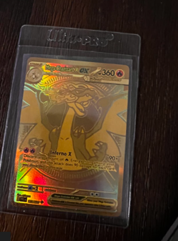 Pokemon Mega Charizard Ex 130 Gold Secret Rare Phantasmal Flames - Image 1