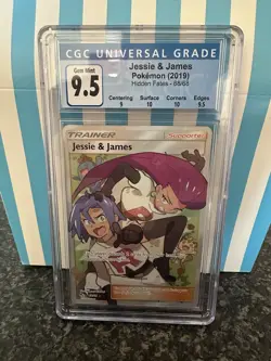 Jessie and James 68/68 Hidden Fates Full Art Rare Pokemon Card CGC 9.5 - Image 1