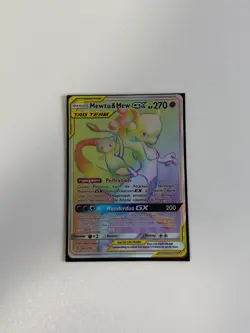 Mewtu & Mew GX 242/236 - Deutsch - Tag Team Full Art Secret Rare - Pokemon Karte - Image 1