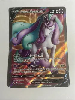 Pokemon TCG Galarian Rapidash V 080/198 Ultra Rare Card - Image 1