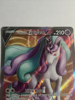 Pokemon TCG Galarian Rapidash V 080/198 Ultra Rare Card - Image 3