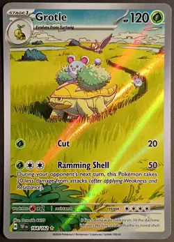 Grotle 164/162 SV05: Temporal Forces Full-Art Holo • Near Mint • Pokemon Card - Image 1