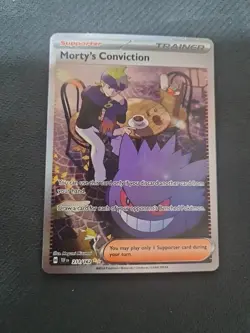 Morty's Conviction 211/162 Temporal Forces SIR Pokemon - Image 1