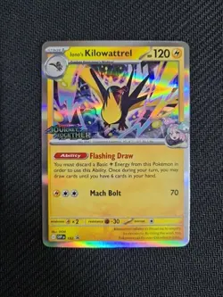 Pokemon Iono's Kilowattrel SVP 182 Promo Pre release stamped Journey Together - Image 1