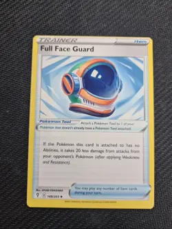 Full Face Guard 148/203 Uncommon Evolving Skies MISPRINT ALIGNMENT DOT Pokemon - Image 1
