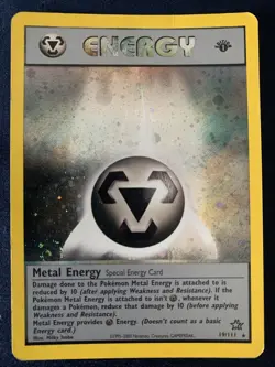 Metal Energy 19/111 Neo Genesis Holo Rare 1st Edition Pokemon Card - Image 1