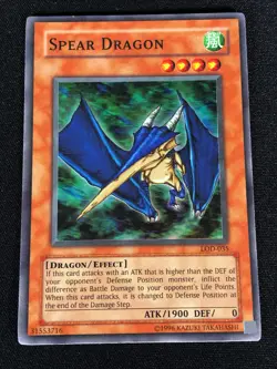 Yugioh Spear Dragon LOD-035 Super (NM) - Image 1