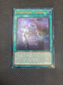 Nightmare Throne 1ST ED Ultra Rare LEDE-EN061 Yu-Gi-Oh! - Image 1