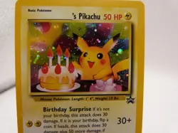 Pokemon Holo Rare Card - Birthday Pikachu #24 (BSP) - Image 2