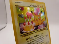 Pokemon Holo Rare Card - Birthday Pikachu #24 (BSP) - Image 3