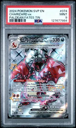 Charizard ex 074 Sv: Scarlet & Violet Promo Cards Holo PSA 9 - Image 1