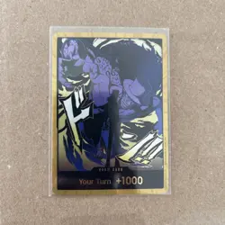 Don!! Card (Gold) (Rob Lucci) One Piece Premium Booster THE BEST Vol.2 PRB-02 - Image 1