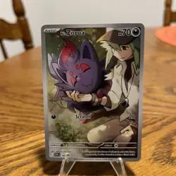 Pokemon N's Zorua 189 Sv: Scarlet & Violet Promo Cards Holo NM - Image 1