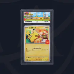 Mcdonald's Pikachu 020/M-P ACE 10 Promo Japanese Pokemon Card PERFECT BURGERCHU! - Image 1