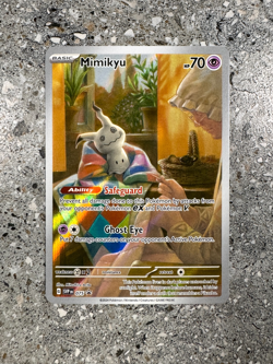 Pokemon TCG Cards Mimikyu SVP075 Illustration Rare Black Star Promo Holo MINT - Image 1