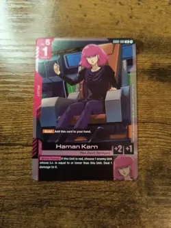 Haman Karn (GD02-091) [Foil] (NM) Gundam Card Game Dual Impact English - Image 1