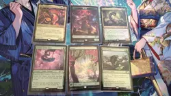 SET OF 6 FOIL MTG 2025 Year Of The Snake Promo NM English - Image 1