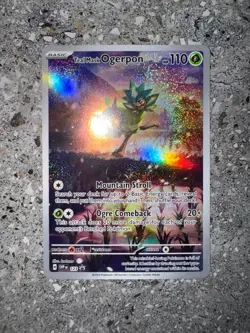 Pokemon TCG Cards Teal Mask Ogerpon SVP123 Black Star Promo Illustration Rare NM - Image 3