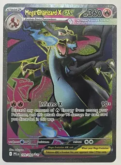 Mega Charizard X EX 109/094 English - Pokemon TCG Phantasmal Flames Full Art - Image 1