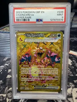 Pokemon - PSA 9 MINT Obsidian Flames Hyper Rare Charizard Ex 228/197 - Image 1