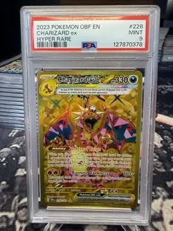 Pokemon - PSA 9 MINT Obsidian Flames Hyper Rare Charizard Ex 228/197 - Image 2