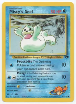2000 Pokemon TCG Misty's Seel Gym Challenge #91/132 - Image 1