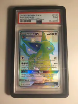 FA/PSIANA GX HIDDEN FATES-GERMAN POKEMON SUN & MOON HIDDEN FATES 2019 SV60 PSA 9 - Image 1