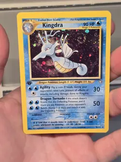 Pokemon TCG Kingdra Neo Genesis 1st Edition Holo Rare Card #08/111 SWIRL NM - Image 2